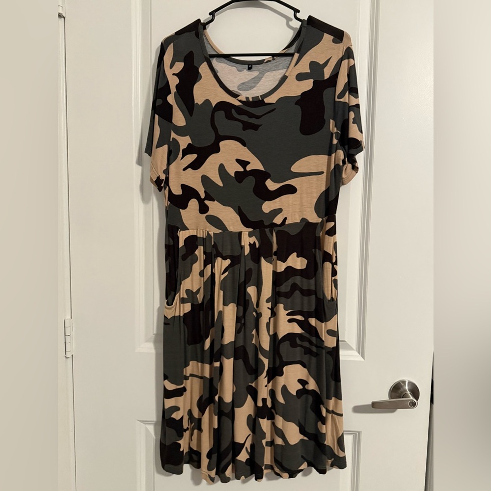 Camouflage Print Women's Dress